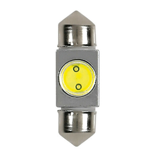 Pilot 12V Hyper-Led 2 1 SMD x 2 chips 10x31 mm SV8,5-8 1 pz Scatola Bianco