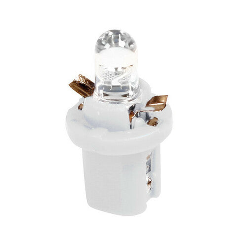 Pilot 12V Lampada cruscotto 1 Led - B8,5d - 2 pz - Scatola - Bianco