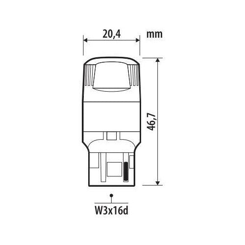 Pilot 12V Ultra-Lumen Series - (WY21W) - W3x16d - 2 uds - Caja - Naranja - Doble polaridad - Resistencia incorporada