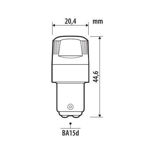 Pilot 12V Ultra-Lumen Series - (BA15d) - BA15d - 2 pz - Scatola - Bianco - Doppia polarità - Resistenza incorporata