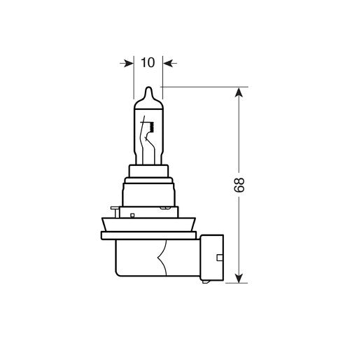 Pilot 12V Halogen-Xenon-Eislampe – H16 – 19W – PGJ19-3 – 2 Stück – Karton