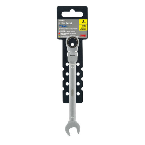 Llave combinada con carraca giratoria - 8 mm 59555