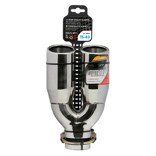 Silenciador de escape doble Pilot TS-43