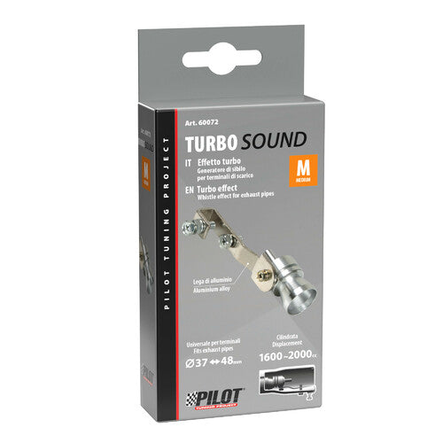 Punta de escape de piloto con efectos especiales y sonido turbo - M - 37/48 mm