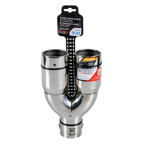 Silenciador de escape doble Pilot TS-23