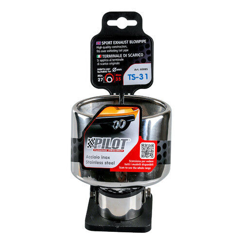Codo de silenciador de escape Pilot TS-31
