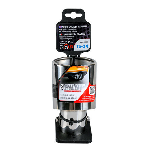 Codo de silenciador de escape Pilot TS-34