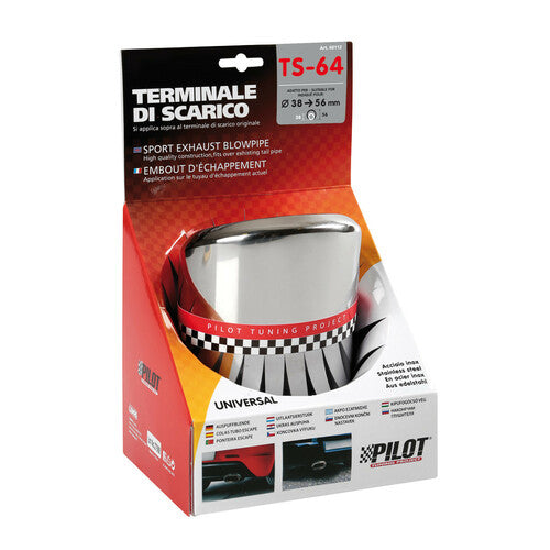 Pilot Terminale di scarico auto Taglio Diagonale TS-64