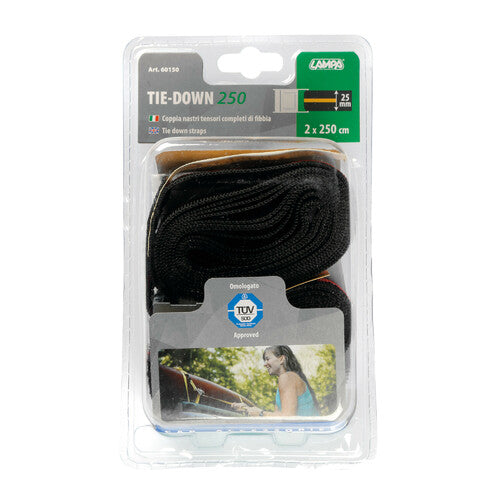 Lamp Set of 2 tensioning straps - 250 cm