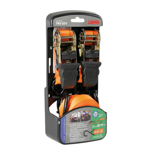 Lampa Pro-Safe, set of 2 tension straps with double hook ratchet S - 500 cm