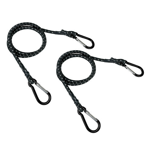 Lámpara Snap-Hook, par de cordones elásticos con mosquetones de aluminio 60179