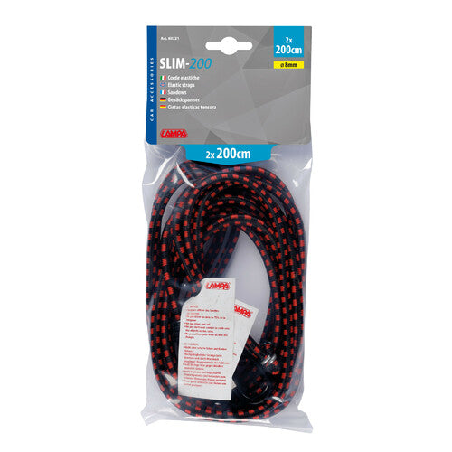 Schmale elastische Kabellampe - 8 mm - 2x200 cm 60221