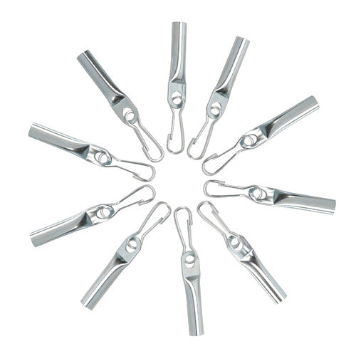 Lampenset mit 10 Verschlussklemmen und Karabiner für Seile - 8 mm 60254