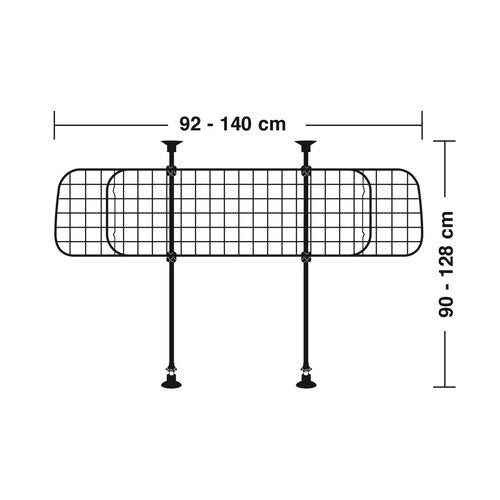 GRG-4 Lamp, metal mesh partition grille, telescopic