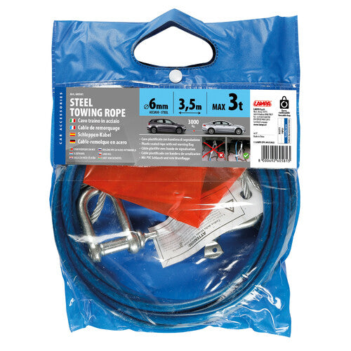 Lampa Stahl-Abschleppseil 3000 kg 60581