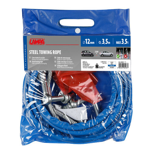 Lampa Stahl-Abschleppseil 3500 kg 60583