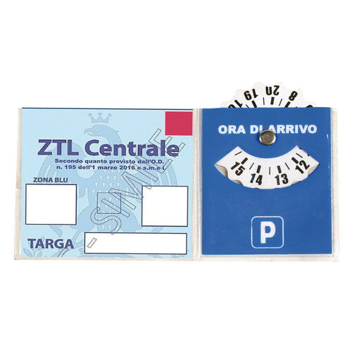 Lámpara portacertificado con disco de estacionamiento de PVC 65344