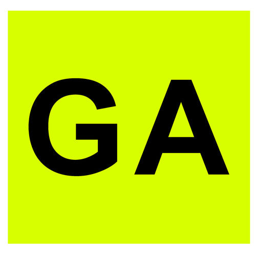 GA (Accompanied Driving) Sign Lamp - Rear