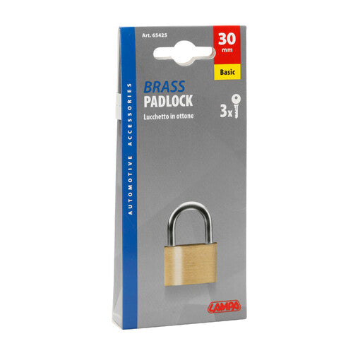 Lampa Basic, lucchetto in ottone - 30 mm