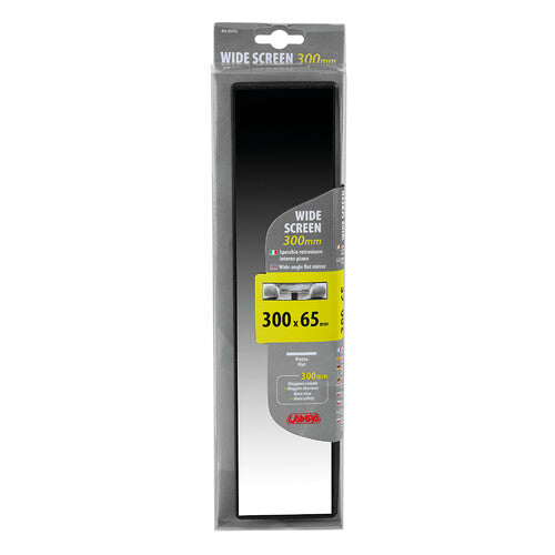 Lámpara de pantalla ancha, espejo retrovisor plano - 300x65 mm 65513