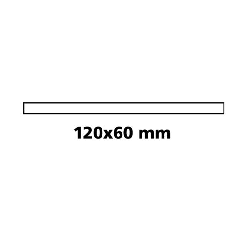 Lampen-Flachrückspiegel - 120x60 mm 65552
