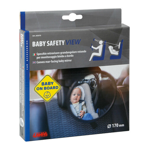 Espejo retrovisor gran angular para seguridad de bebés a bordo 65573