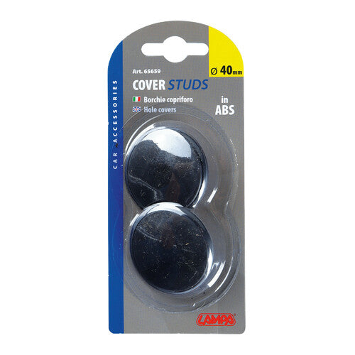 Lamp Pair of ABS hole cover studs - 40 mm