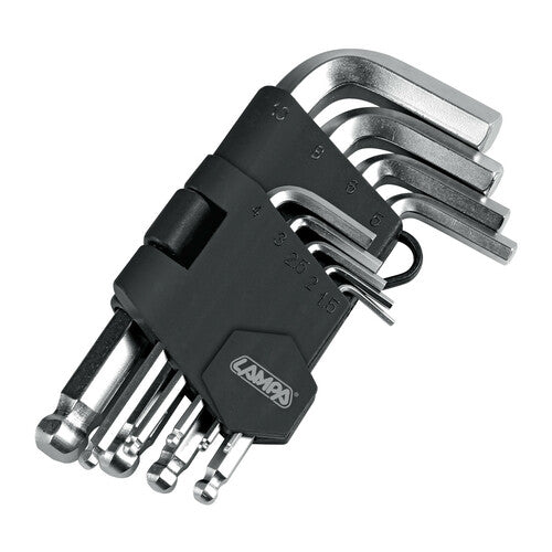 Lampenset mit 9 Innensechskantschlüsseln (männlich) 66003