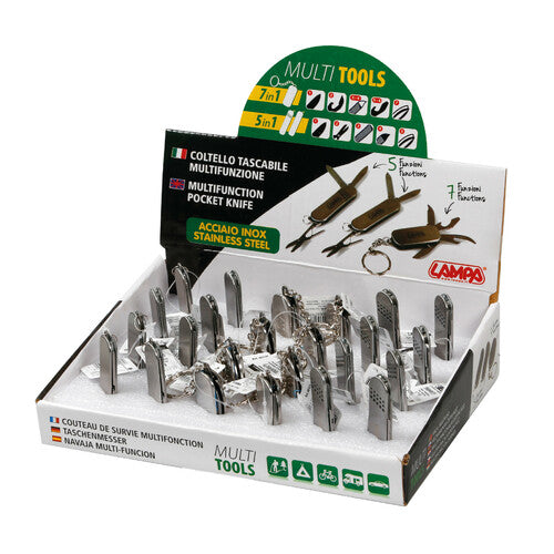 Lampa Multi Tools, coltelli multifunzione tascabili, espositore 24 pz