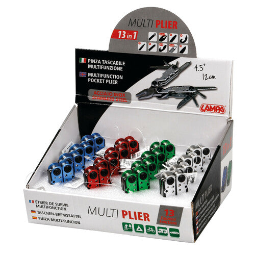Lampa Multifunktionszange, 13-in-1 Multifunktions-Taschenzange, 16-teiliges Display