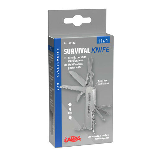 Navaja de bolsillo multifuncional Lampa 11 en 1 66142
