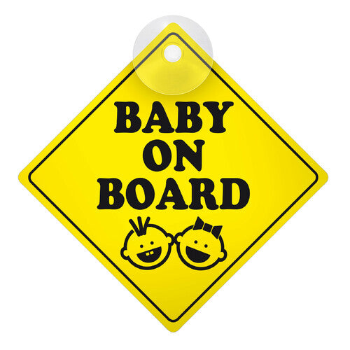 Baby an Bord Lampe, Saugnapfschild 66858