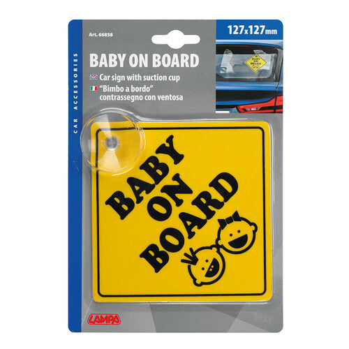 Baby on Board Lamp, Suction Cup Badge