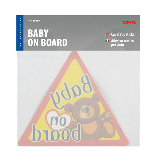 Baby-an-Bord-Lampe, statisch haftender Aufkleber