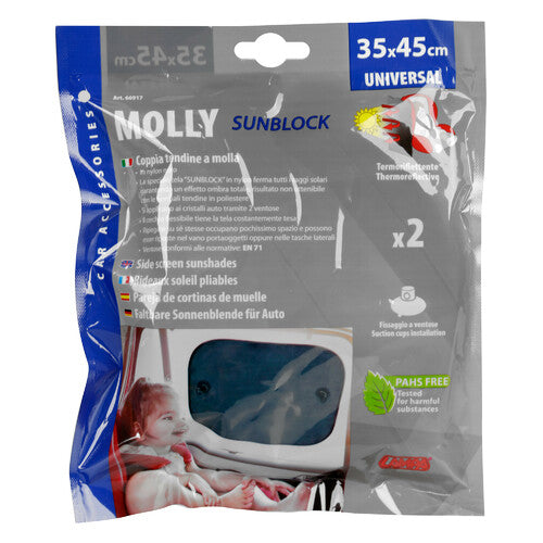 Lámpara Molly Sunblock, par de cortinas de resorte - 35 x 45 cm 66917
