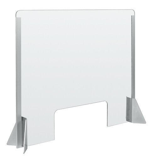 Mampara protectora con ranura para mostradores y escritorios 660x560 mm 66931