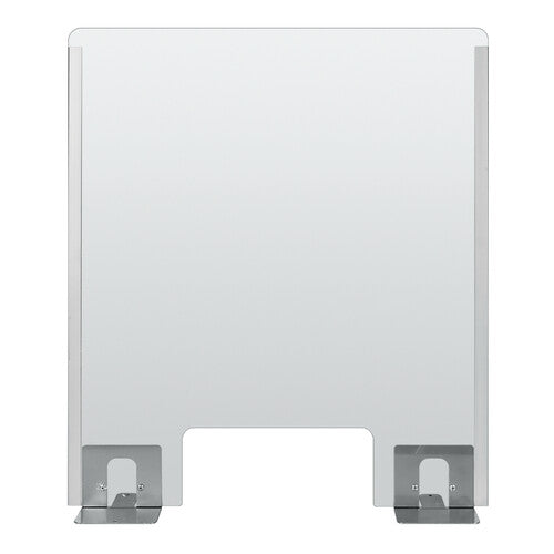 Schermo protettivo parafiato con feritoia per banconi e scrivanie 660x760 mm 66933