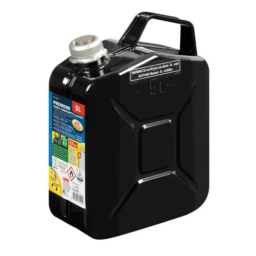 Premium Lamp, Metal Fuel Can - 5 L - Black