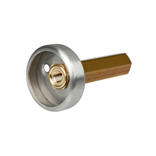Adaptador de lámpara GLP - Plato (Italia) - M16x1,5 - 98 mm - Latón/Acero inoxidable 67125