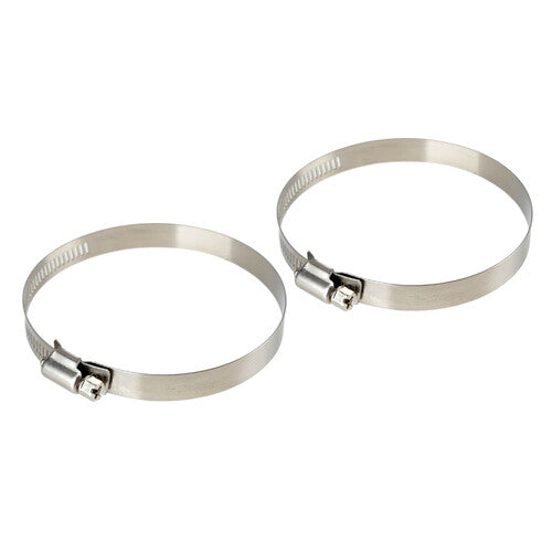 Lamp Stainless Steel Hose Clamps Set of 2 pcs 12 mm Diameter 78-101 mm