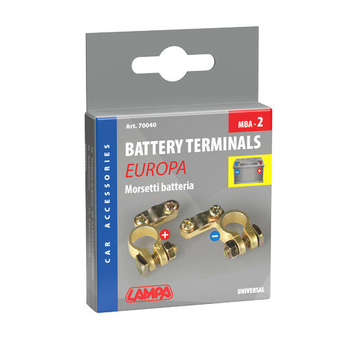 Par de terminales de batería Lampa modelo Europa 70040