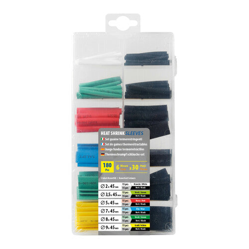 Heat Shrink Tubing, 180-Piece Set