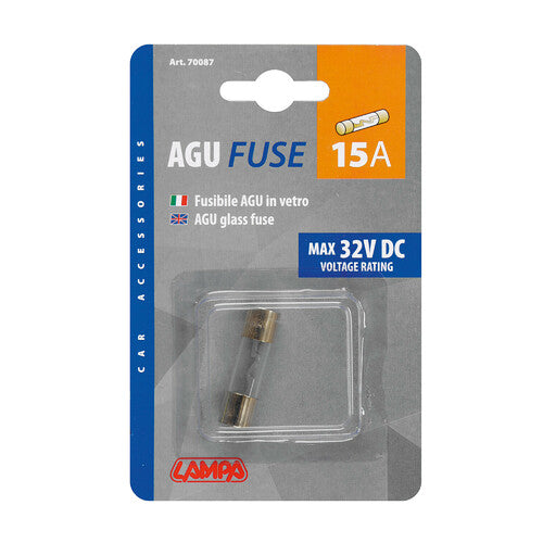 AGU Glassicherungslampe, 12/32V - 15A 70087
