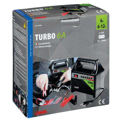 Cargador de batería Turbo Lamp 6 A, 12 V 70106