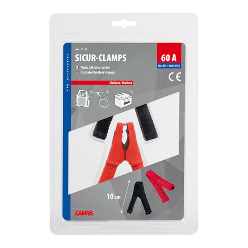 Lampa Sicur-Clamp Isolierte Batterieklemmen - 10 cm - 60A 70125