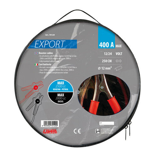 Battery Cables Export 12/24V - 250 cm - 400 A - 12 mm