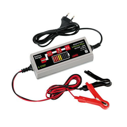 Lámpara Amperomatic Lithium-Plus, cargador de batería inteligente, 12 V - 3,8 A 70177