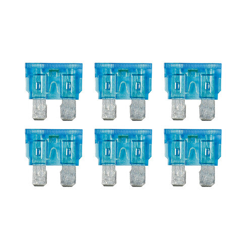 Smart LED Lamp, set of 6 blade fuses with LED indicator, 12/32V - 15A
