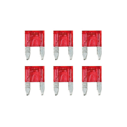 Smart LED Lamp, set of 6 micro blade fuses with LED indicator, 12/32V - 10A