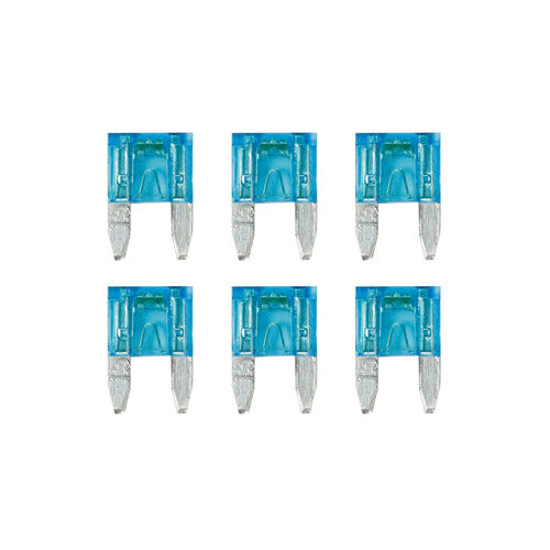 Lampa Smart Led, set 6 micro-fusibili lamellari con spia a led, 12/32V - 15A